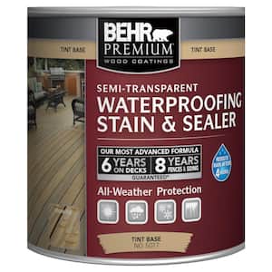 8 oz. White Base Semi-Transparent Waterproofing Exterior Wood Stain and Sealer Sample