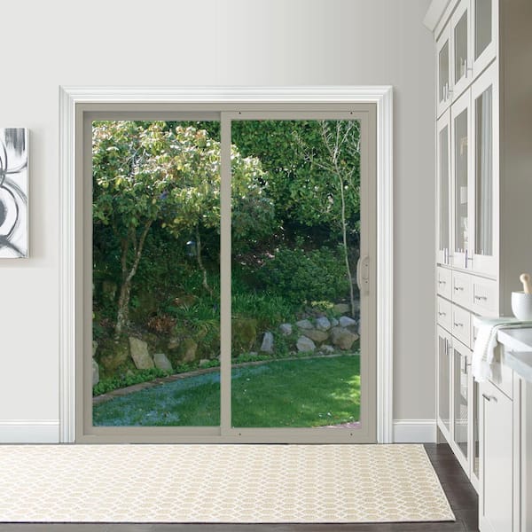 JELD-WEN 72 in. x 80 in. V-4500 Contemporary Desert Sand Vinyl