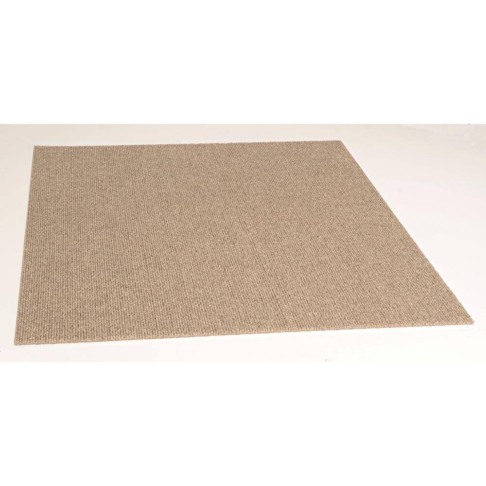 Taupe Beige 24x24 Peel and Stick Carpet Tile