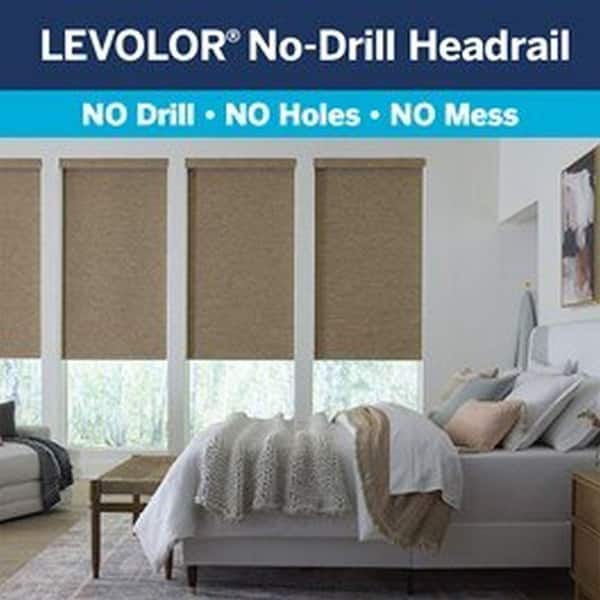 No Drill Blackout Roller Shades
