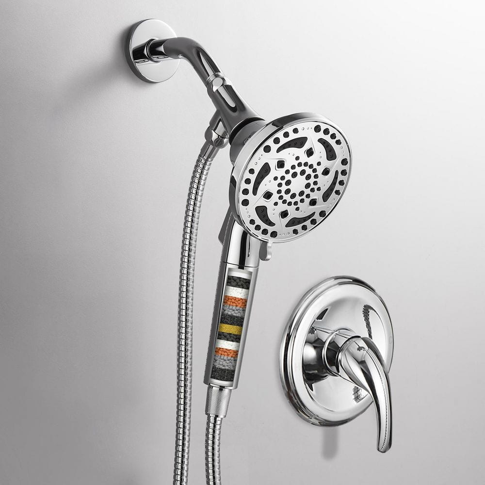 Zalerock Filter Single-Handle 7-Spray Patterns Shower Faucet