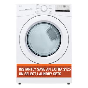 7.4 Cu. Ft. Vented Stackable Gas Dryer in White with Sensor Dry