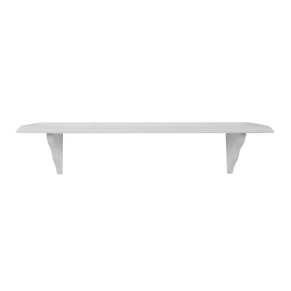 null 23 in. L x 7.5 in. W Profile White Shelf Kit