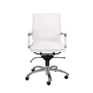 Amelia White Low Back Office/Desk Chair