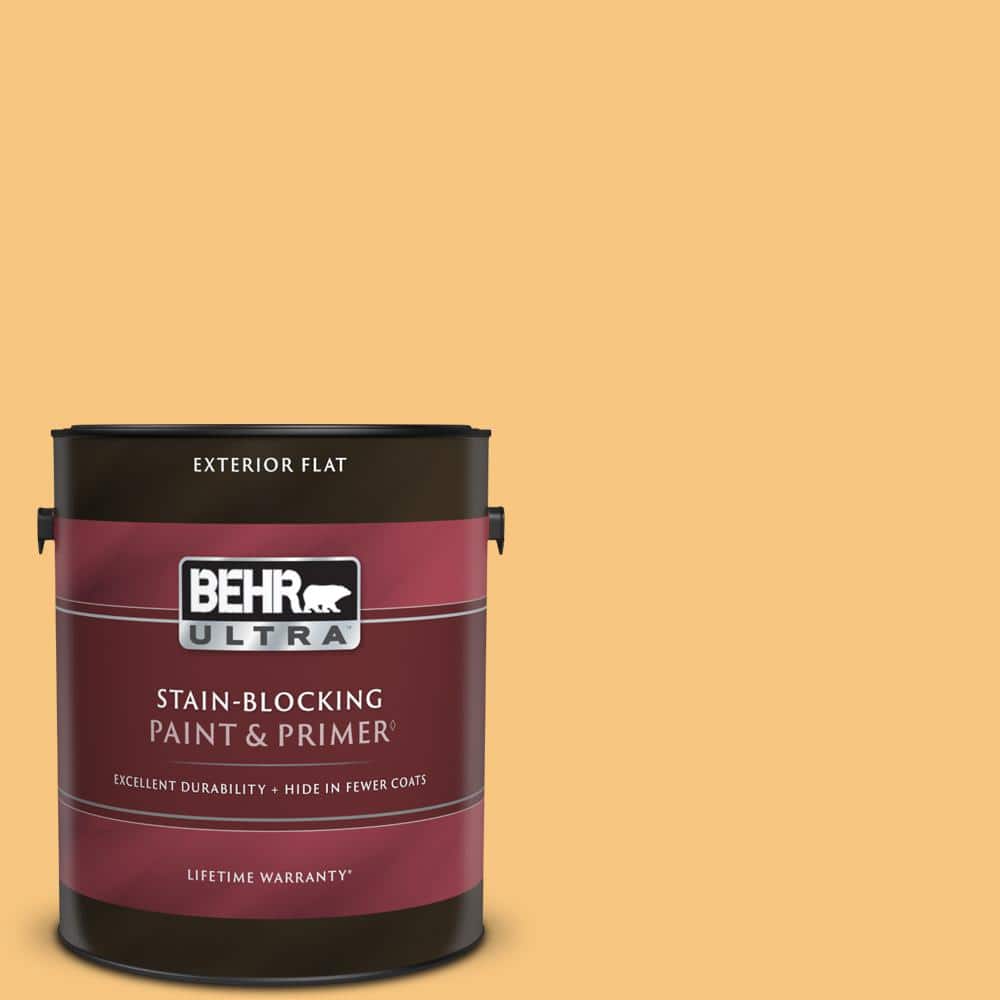 BEHR ULTRA 1 gal. PPU607 Jackfruit Flat Exterior Paint & Primer