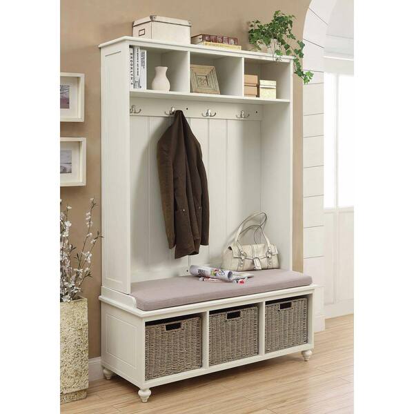 Home Decorators Collection Amelia Wooden Wall Hutch in White