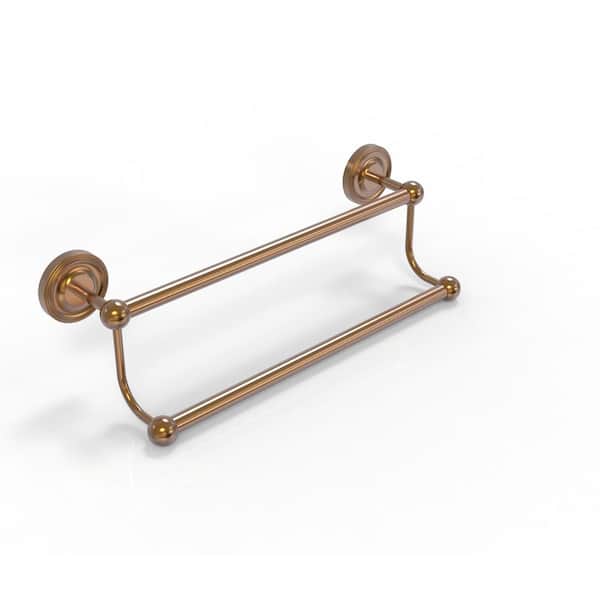 Allied Brass Prestige Regal Collection 24 in. Wall Mounted Double Towel Bar in Brushed Bronze