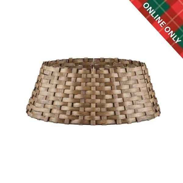 27 in. Woven Wood Tree Collar