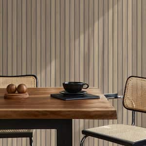 Transform Wooden Slats Natural Peel and Stick Wallpaper