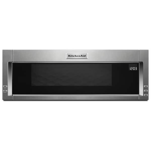 KitchenAid 1.1 cu. ft. Over the Range Low Profile Microwave Hood Combination in Stainless Steel