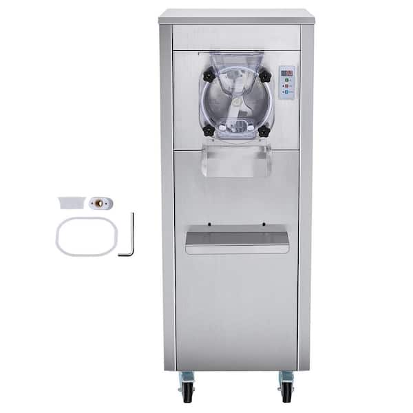 SVOPES Ice Cream Maker for Commercial Use 18-Liters per Hour 1780 W Single Flavor 6 L Stainless Cylinder LED Display in Siilver