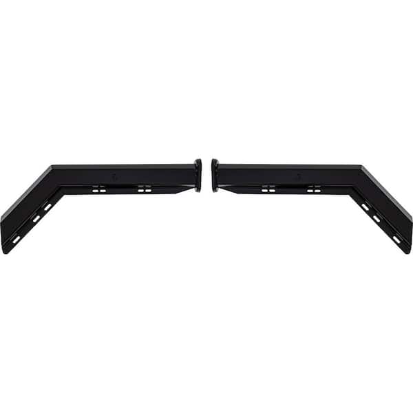 Spring-Loaded Mud Flap Hanger - Angled, Black
