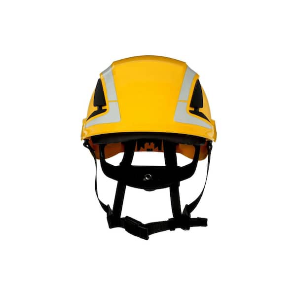 3M SecureFit Vented Yellow Suspension Safety Helmet (Case of 4)