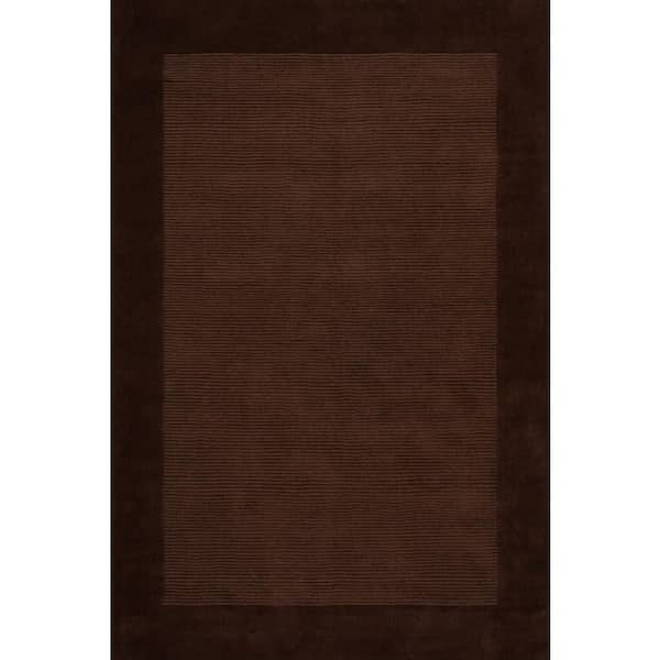 Sanami Striped Bohemian Truffle Brown 8 ft. x 10 ft. Indoor Area Rug
