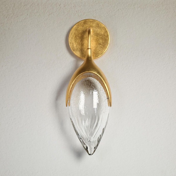 Picture of LNC Vintage 1-Light Gold LED Wall Sconce Bedroom Living Room Wall Light ...