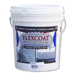 5 Gal. Concrete Grey FlexCoat Brush on Foundation Coating