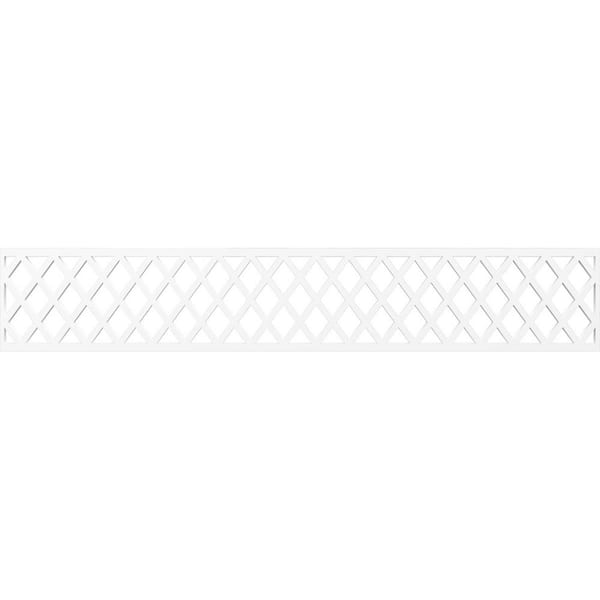 Manchester Fretwork 0.375 in. D x 46.625 in. W x 8 in. L PVC Panel Moulding
