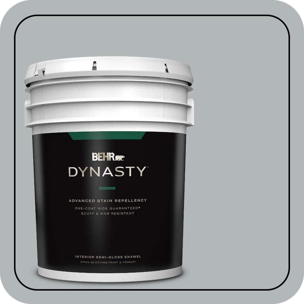 5 gal. #N450-3 Meteor Shower Semi-Gloss Enamel Interior Stain-Blocking Paint & Primer price history on PriceWatchPro