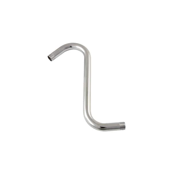 Kingston Brass S-Shape 10 in. Shower Arm in Polished Chrome