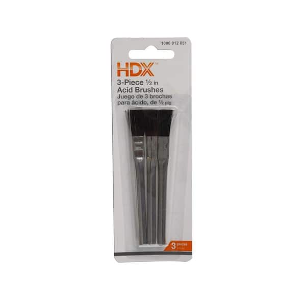 HDX Acid Brushes (3-Piece) 80-721-111 - The Home Depot