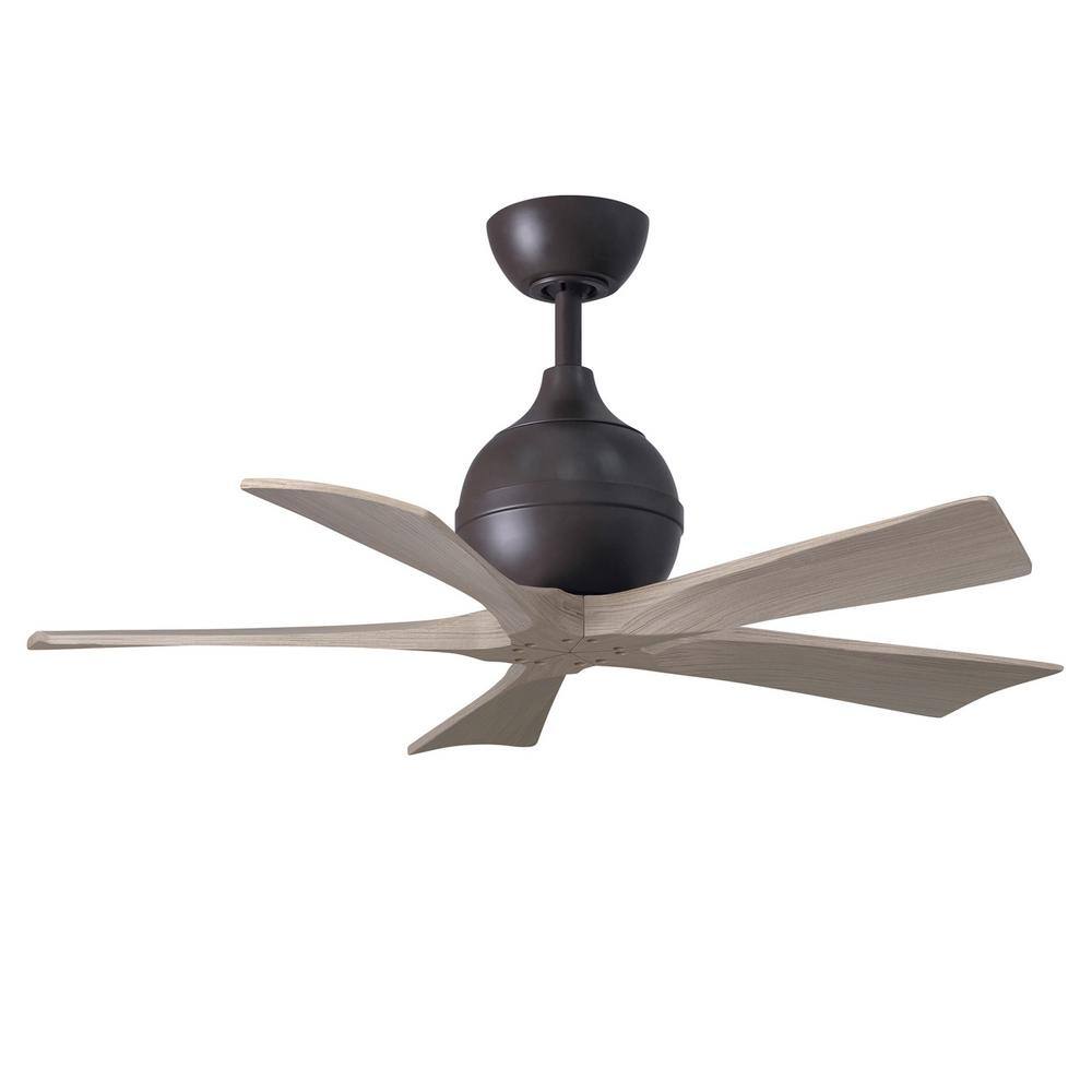 Matthews Fan Company Irene-5 42 in. 6 Fan Speeds Ceiling Fan in Bronze with Remote and Wall Control Included -  IR5-TB-GA-42