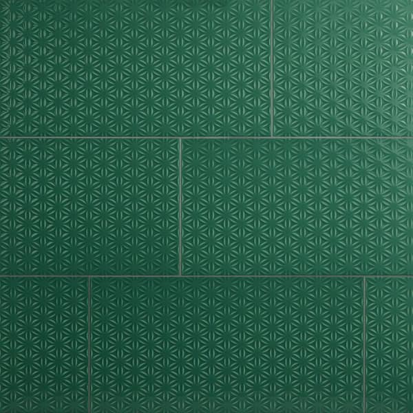 Luminique Juniper 12 in. x 24 in. Glossy Ceramic Weave Wall Tile (15.56 sq. ft./case)