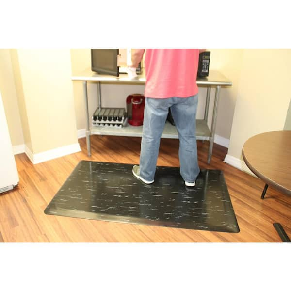 Project Source 4-ft x 6-ft Black Rectangular Indoor Utility Mat in the Mats  department at