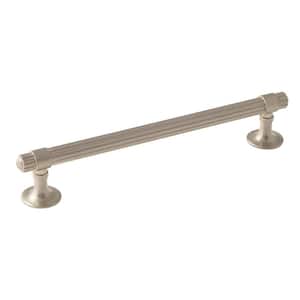 Sea Grass 6-5/16 in. (160mm) Traditional Satin Nickel Bar Cabinet Pull