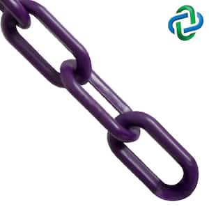 2 in. (54 mm) x 25 ft. Purple Heavy-Duty Plastic Barrier Chain