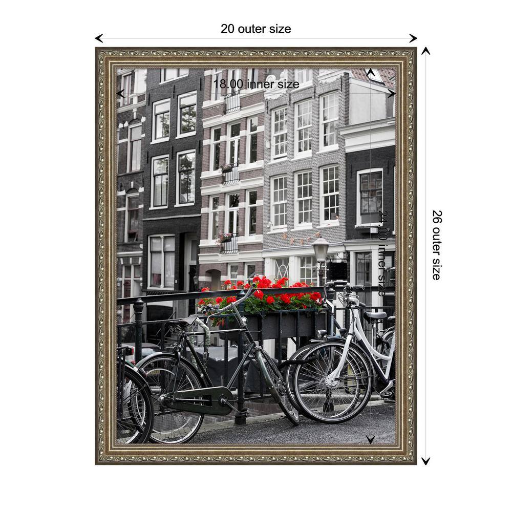 Parisian Silver Ornate Wood Wall Picture Frame