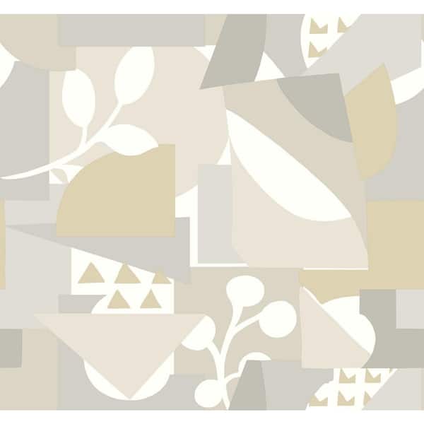 York Wallcoverings Neutral Cut Outs Matte Non-pasted Non-Woven Paper Wallpaper
