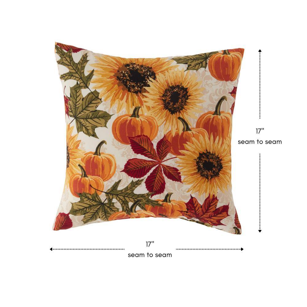 Marisol Floral 17" Square Outdoor Throw Pillow Set