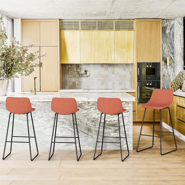 Orange kitchen online stool