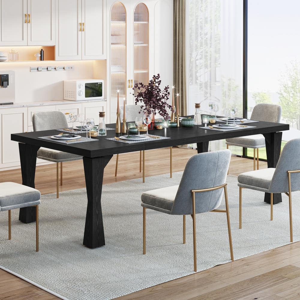 TRIBESIGNS WAY TO ORIGIN Halseey 71 in. Modern Black Wood 4