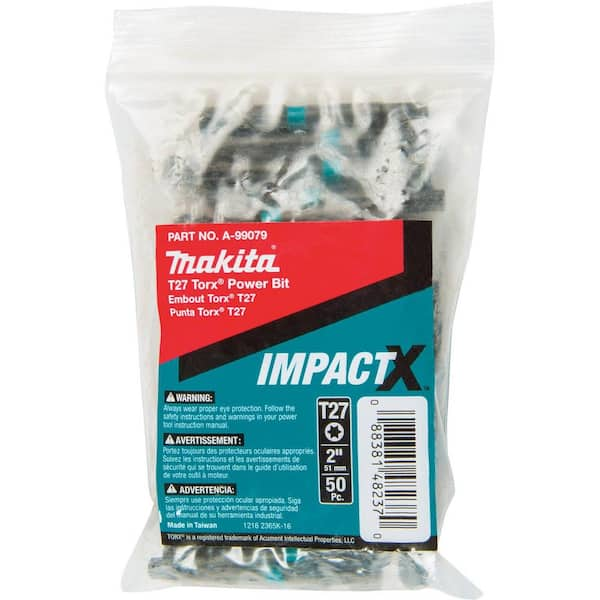 Makita ImpactX T27 Torx 2 in. Modified S2 Steel Power Bit (50-Pack)