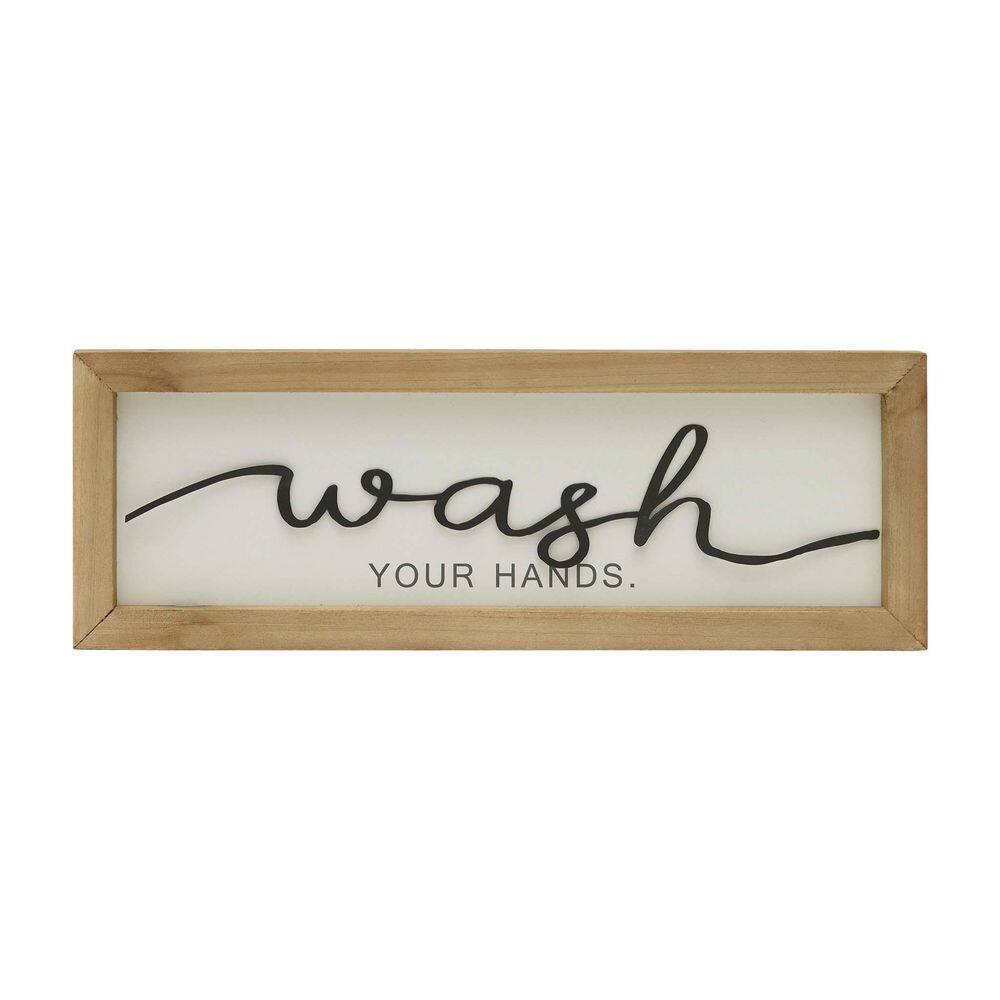 Clean hands Clean faces Clean hearts | Farmhouse style wood sign hot with 3 hooks | Bathroom decor | Towel hanger | Bathroom sign