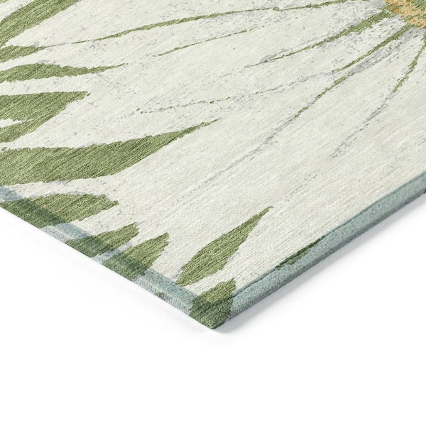 Chantille Machine Washable Indoor/Outdoor Abstract ACN2263 Green 8 ft. x 10 ft. Area Rug