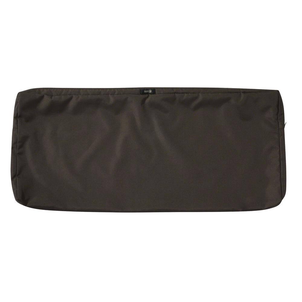 Ravenna 48 in. W x 18 in. D x 3 in. H Patio Bench/Settee Cushion Slip Cover in Espresso price history on PriceWatchPro