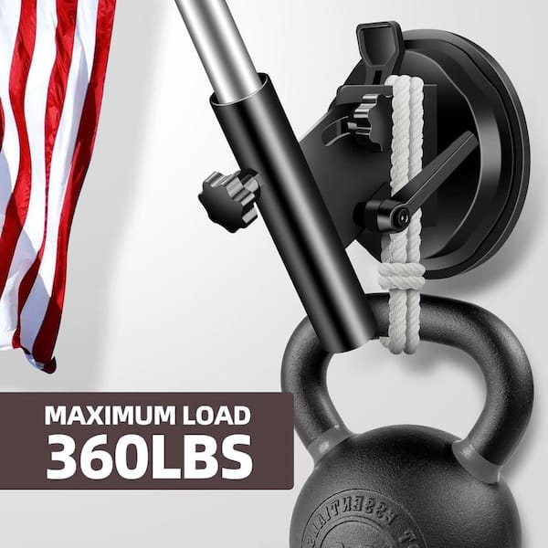 Flagpole Tire Mount, Portable Metal Flag Pole Wheel Stand