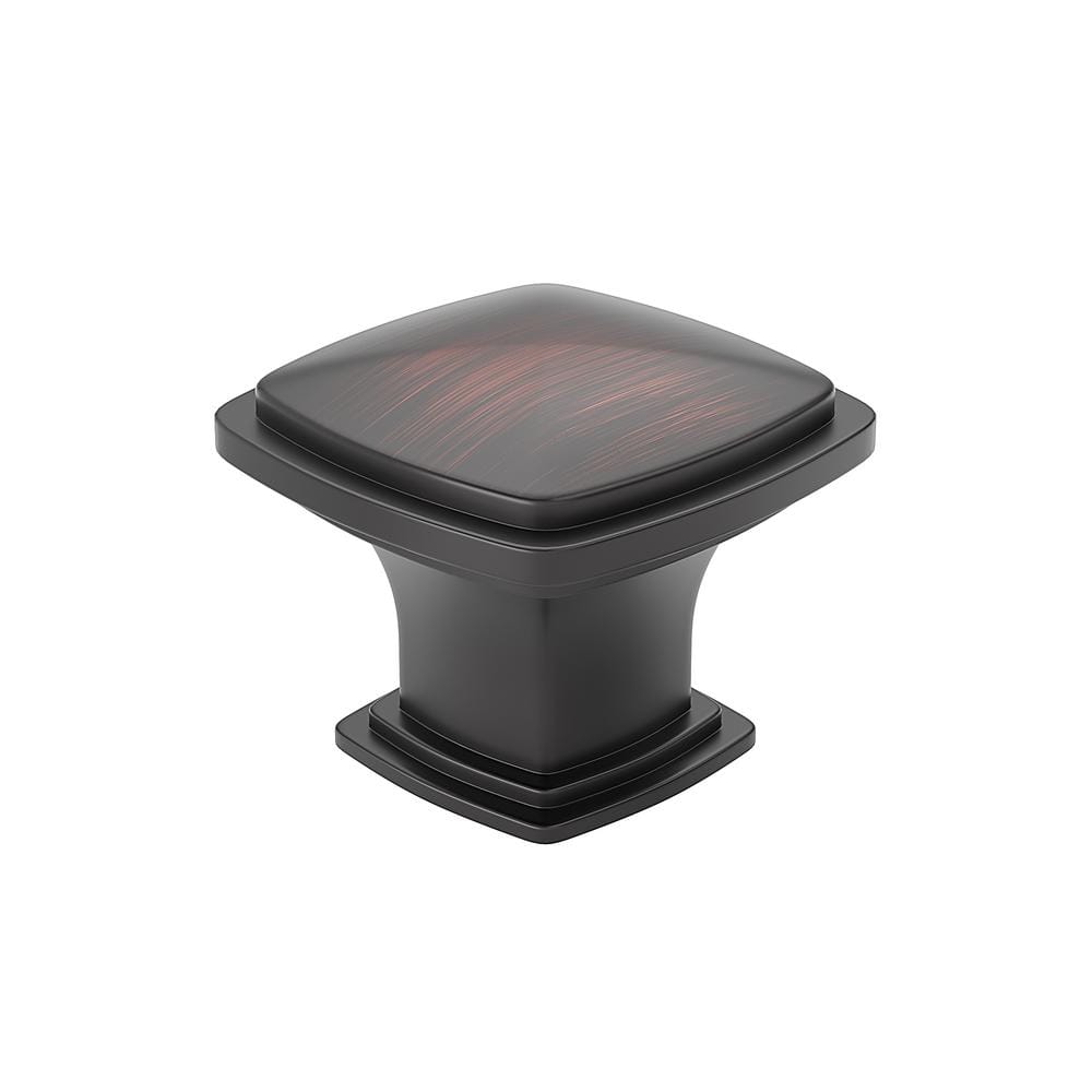 Charlemagne Collection 1-11/16 in. (43 mm) Classic Brushed Oil-Rubbed Bronze Square Cabinet Knob price history on PriceWatchPro