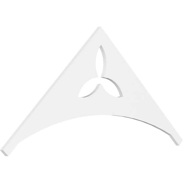 Ekena Millwork Naple 1 in. D x 27-1/2 in. W x 60 in. L Signature Urethane Gable Pediment