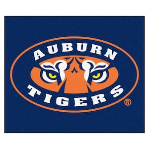 NCAA Auburn University Blue 5 ft. x 6 ft. Indoor/Outdoor Tailgater Area Rug