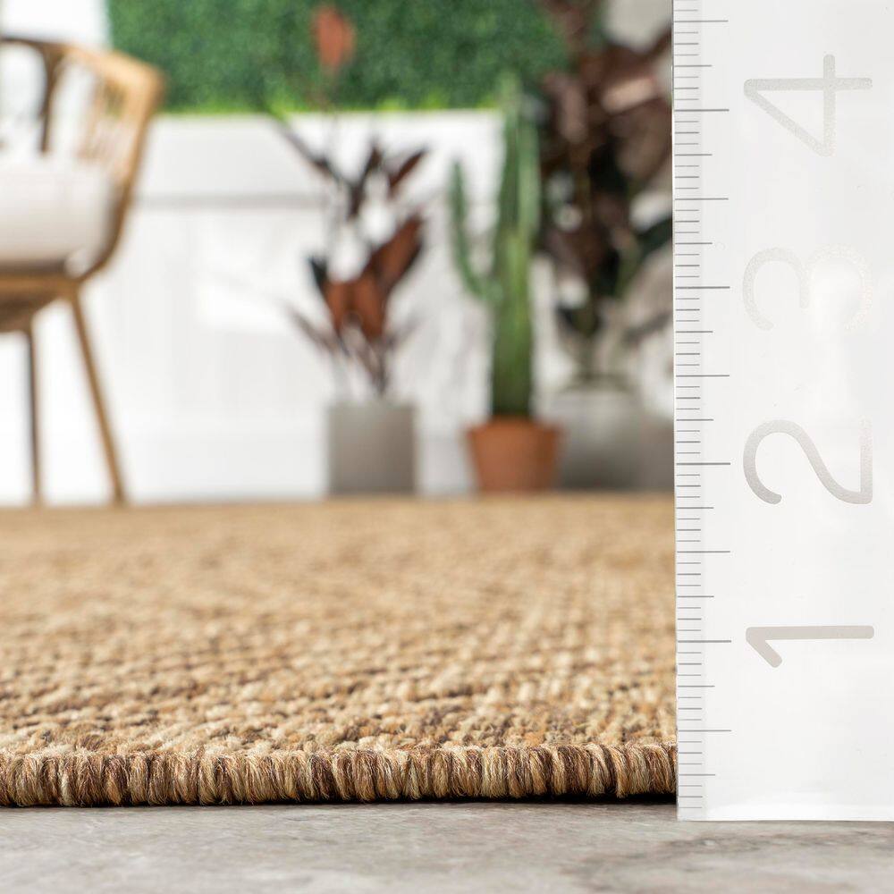 Ranya Modern Tribal 4' x 6' Light Brown Synthetic Area Rug