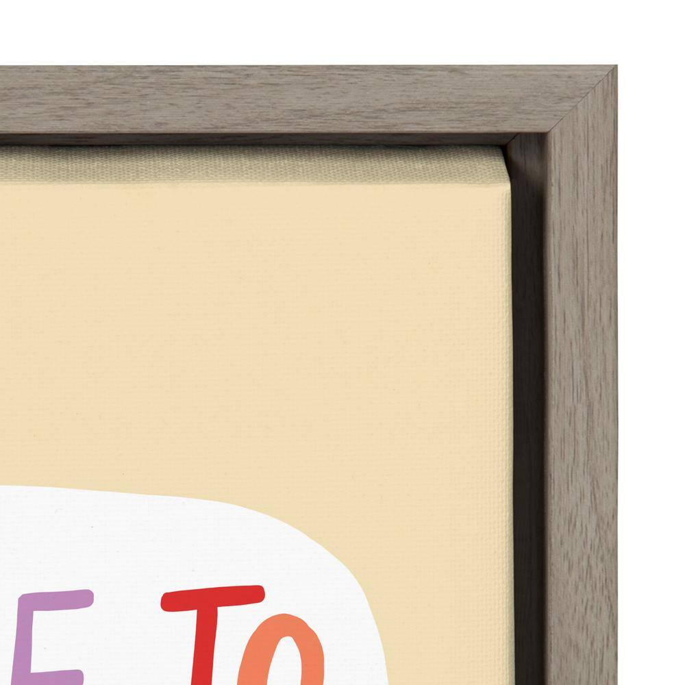 Beige and Multicolor Motivational Quote Canvas Print