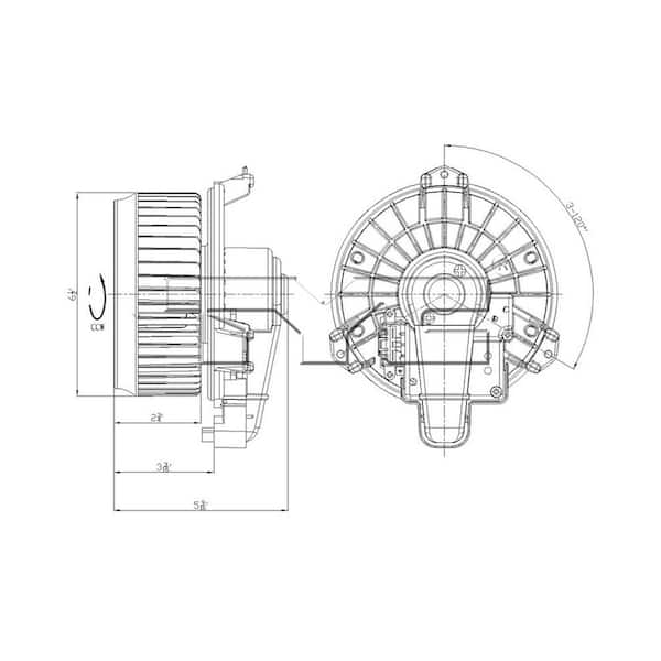 TYC HVAC Blower Motor