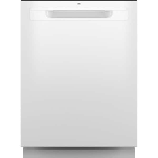 GE 24 in. Built-In Tall Tub Top Control White Dishwasher w/3rd Rack, Bottle Jets, 50 dBA