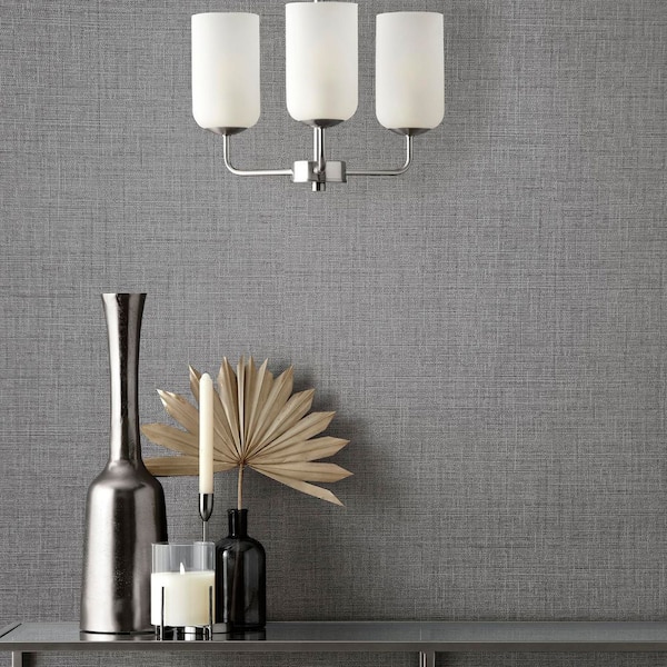 Weber Dark Grey Texture Wallpaper Sample