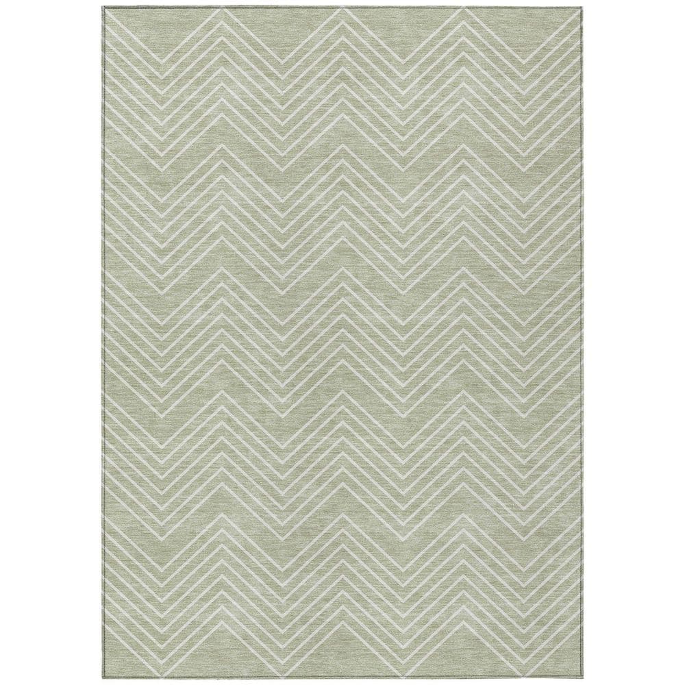 Chantille Machine Washable Indoor/Outdoor Abstract ACN2390 Celery 3 ft. x 4 ft. Area Rug price history on PriceWatchPro