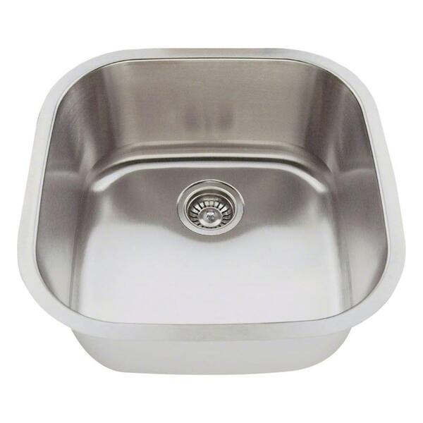 Polaris Sinks Stainless Steel 20 in. Undermount Bar Sink