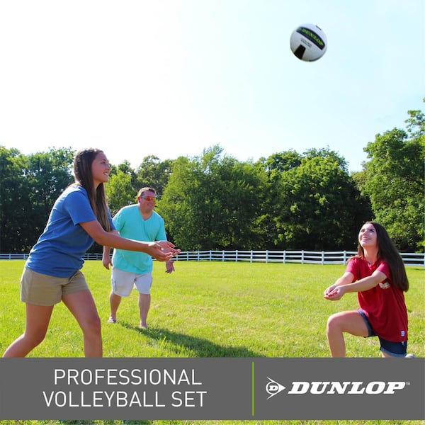 Dunlop Quick Setup Accessories Included Details about   Competitive Volleyball Set w/ Carry Bag 